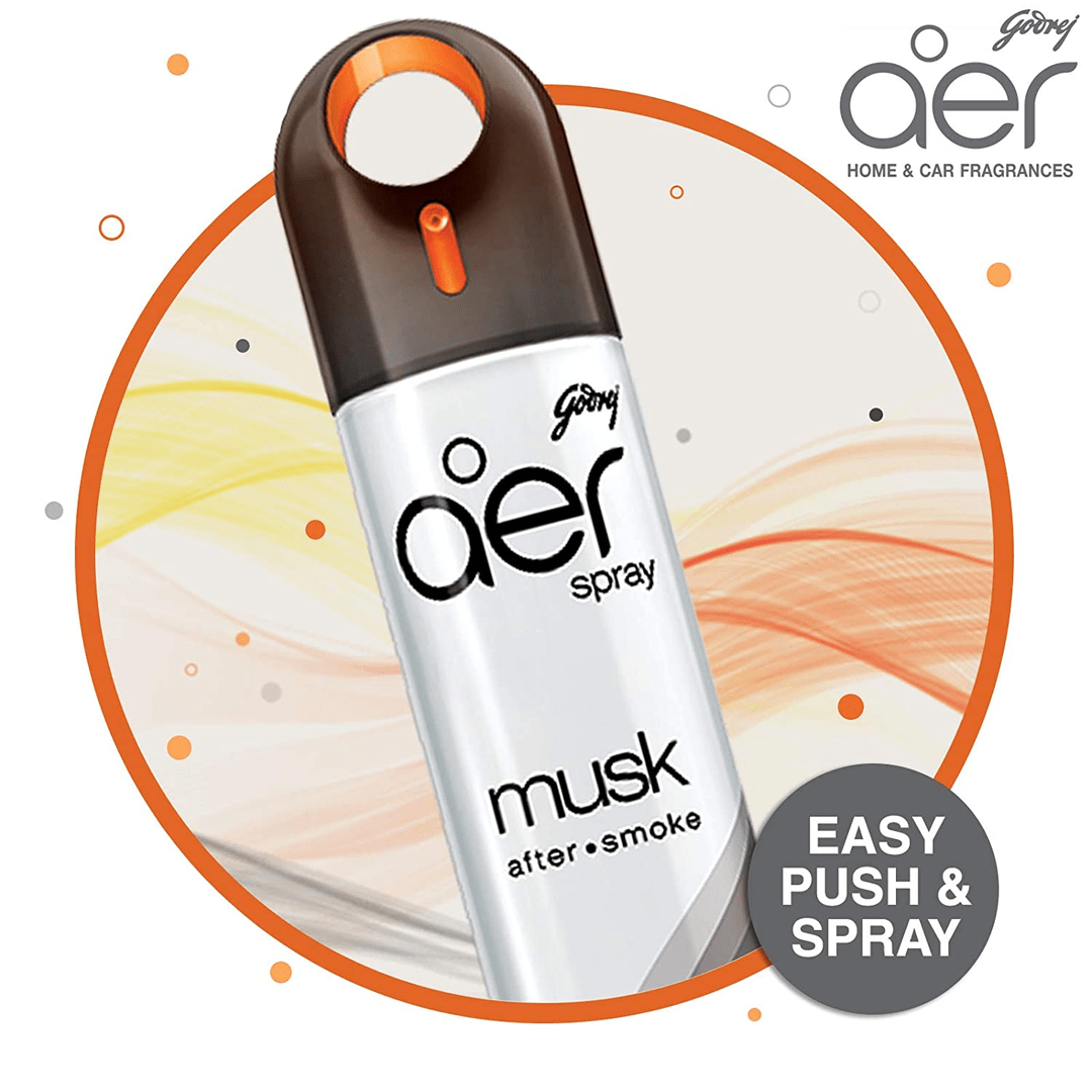 Online Godrej Aer Car Air Freshener Spray Musk After Smoke (270 ml)